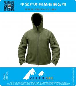Outdoor Sports Winter Military Fleece Warm Tactical Jacket Men Thermal Breathable Hooded Jacket Coat Outerwear Army Clothe